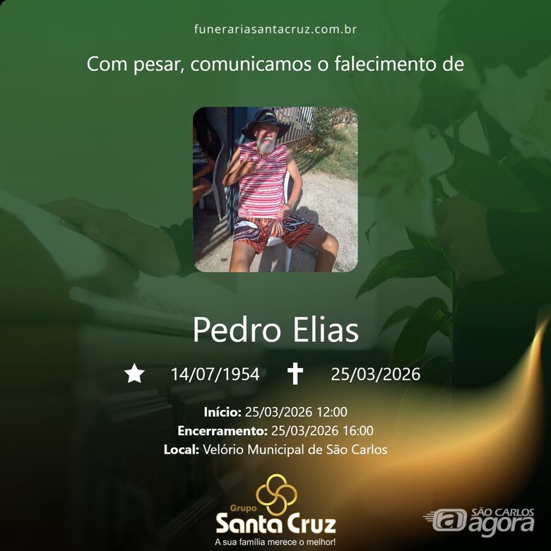 Grupo Santa Cruz informa notas de falecimento e convites de missa - 