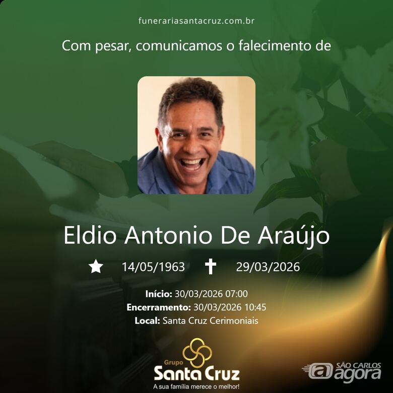 Grupo Santa Cruz informa notas de falecimento -