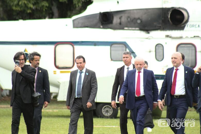 Lula chega ao HU da UFSCar para inaugurar ampliação da unidade  - Crédito: Lourival Izaque