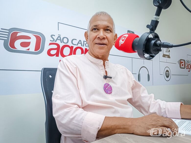 O presidente da Câmara Municipal de São Carlos, Lucão Fernandes: ""O ato deste domingo, 8 de março, não é do Lucão. Não é de partido. É da Câmara Municipal e da cidade" - Crédito: Jean Guilherme 