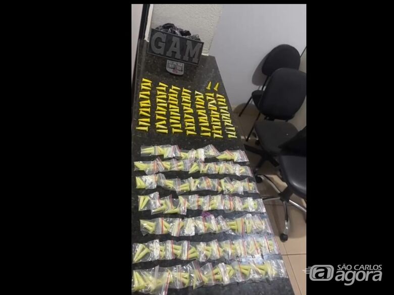 GAM localiza mais de 200 pinos de cocaína escondidos em árvore na Vila Jacobucci - 