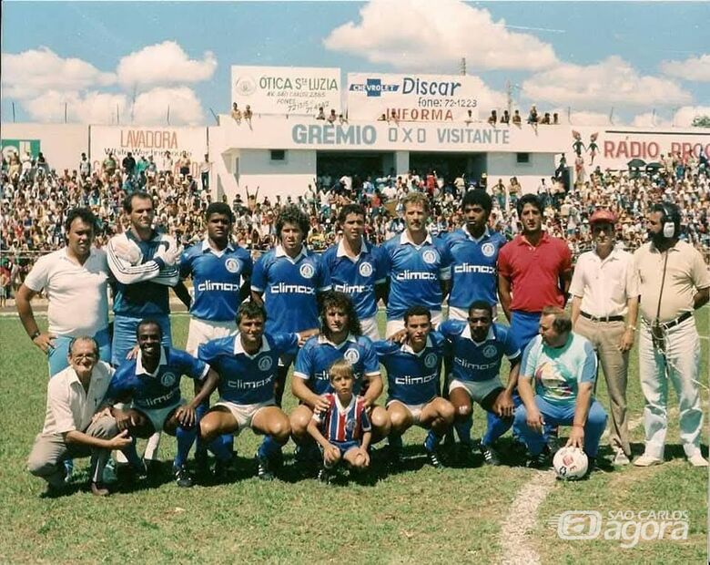Jogadores do Lobão nos tempos memoráveis do Lobão Sorriso   - Crédito: divulgação