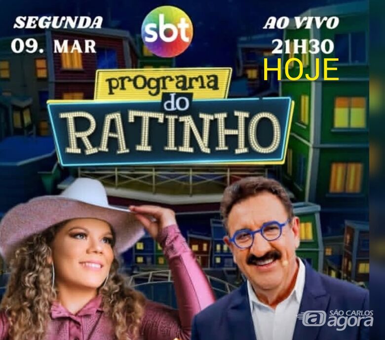 Cantora Nayara Amaral participa do Programa do Ratinho nesta segunda-feira - 