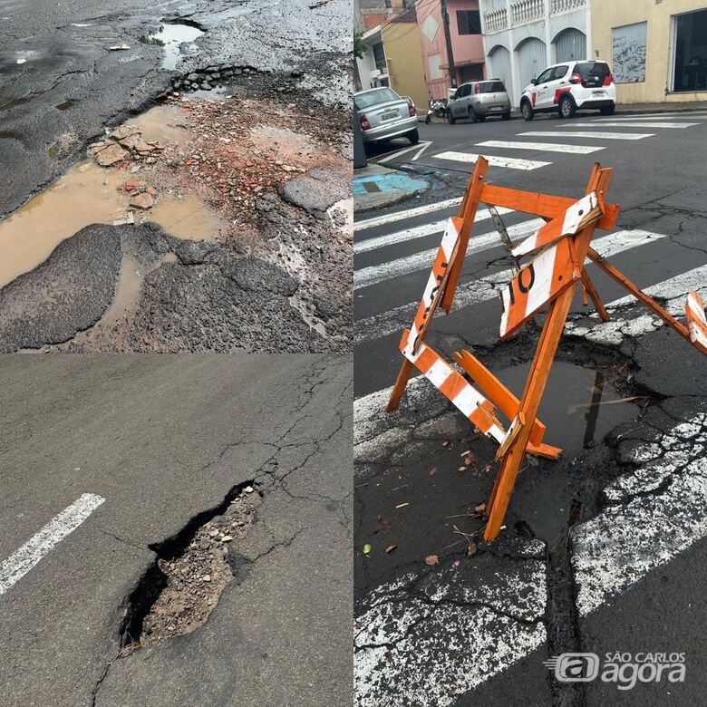 Jùlio Cesar cobra providências sobre serviços de tapa-buracos em São Carlos - 