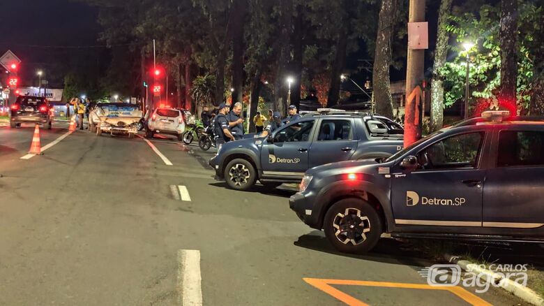Operação contra álcool ao volante é realizada no Centro de São Carlos  - Crédito: Foto: Maycon Maximino/São Carlos Agora