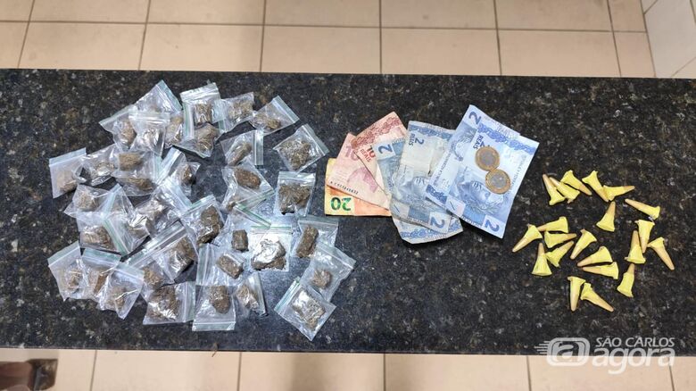 Tráfico de drogas no Planalto Verde termina com jovem detido em São Carlos - Crédito: SCA