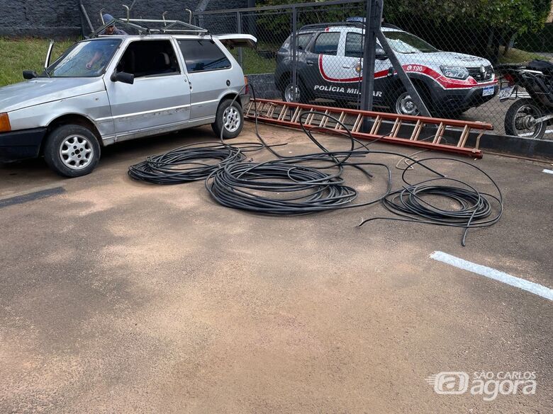 Homem é preso acusado de furtar cabos elétricos no Cruzeiro do Sul  - Crédito: SCA