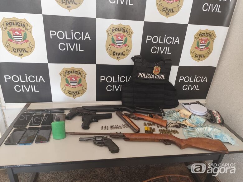 Operação conjunta apreende armas, munições e aves silvestres em Ibaté - Crédito: Divulgação 