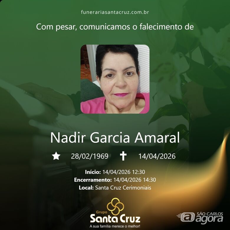 Grupo Santa Cruz informa notas de falecimento - 