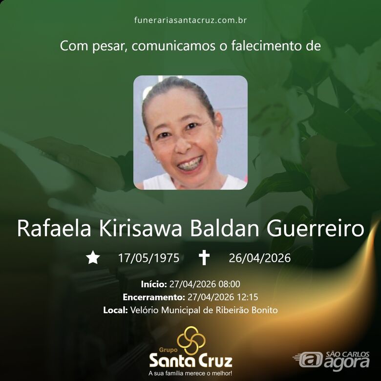 Grupo Santa Cruz informa notas de falecimento - 