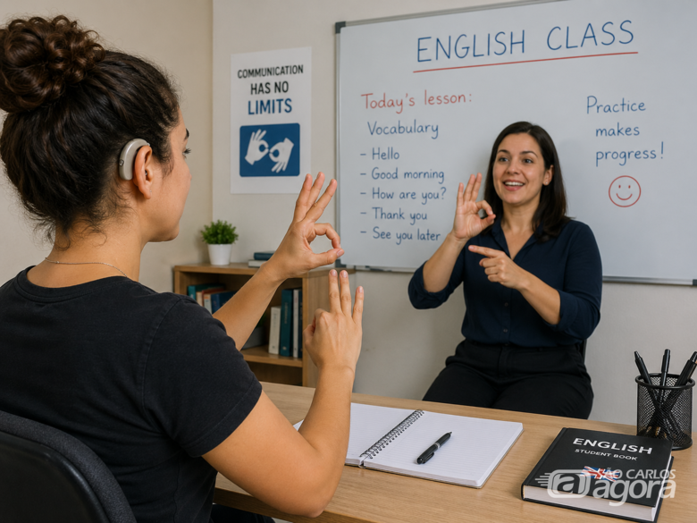 Instituto de Línguas da UFSCar oferece curso de Inglês para pessoas surdas - Crédito: SCA