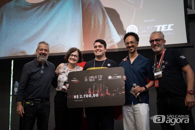 Em 2025 Rafael foi um dos finalistas do 13ª edição do Campus Mobile, iniciativa do Instituto Claro para criadores de ideias e soluções digitais (Crédito da imagem: Arquivo pessoal) - 