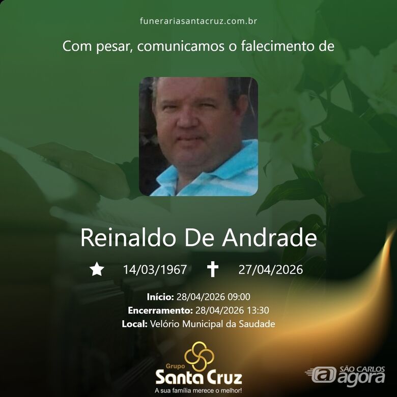 Grupo Santa Cruz informa notas de falecimento  - 