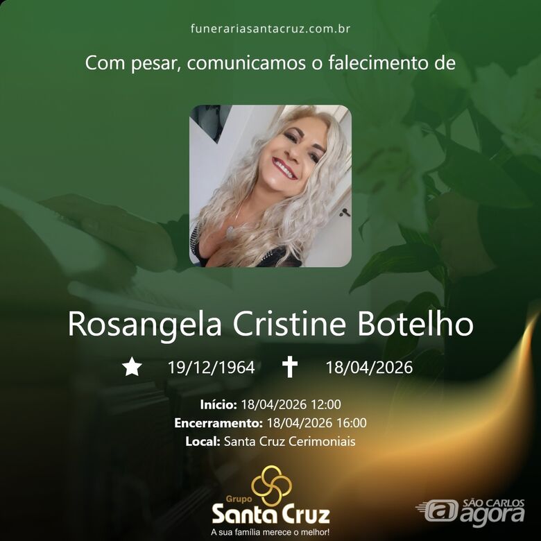 Grupo Santa Cruz informa notas de falecimento - 