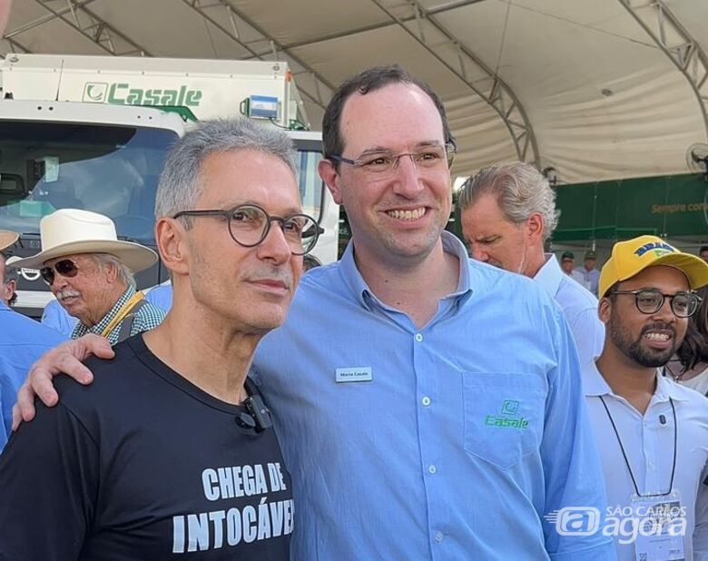 Mário Casale com Romeu Zema: "Ele é um grande quadro e tem tudo para ser o nosso novo presidente da República" - Crédito: divulgação