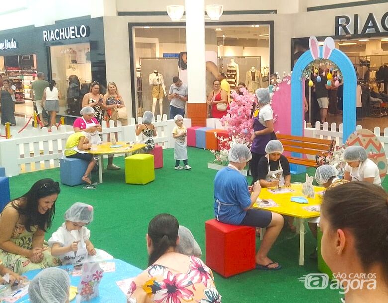 Páscoa no Shopping São Carlos tem oficinas gratuitas, almoço em família e compras de última hora - 