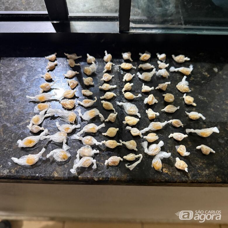 Homem é preso pela PM ao tentar descartar crack de ônibus na SP-215 em Dourado  - Crédito: Foto: Maycon Maximino/São Carlos Agora