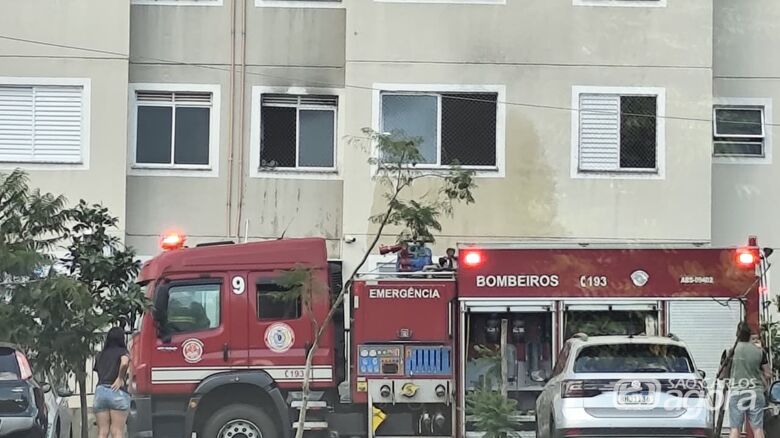 Corpo de Bombeiros no local - Crédito: SCA