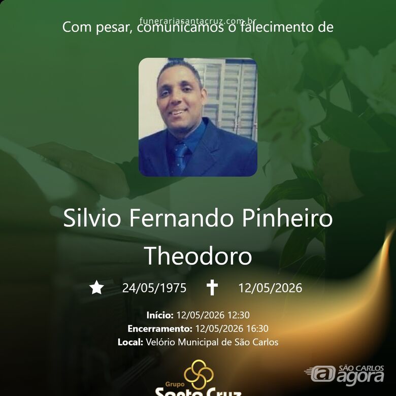 Grupo Santa Cruz informa notas de falecimento -