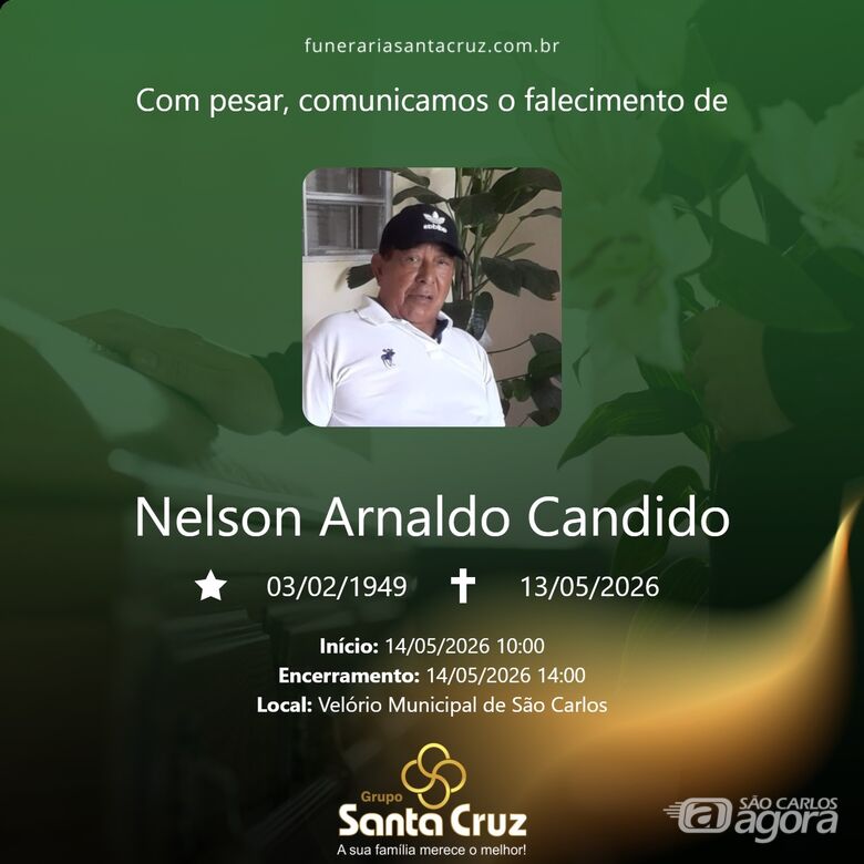 Grupo Santa Cruz informa nota de falecimento e convite de missa - 