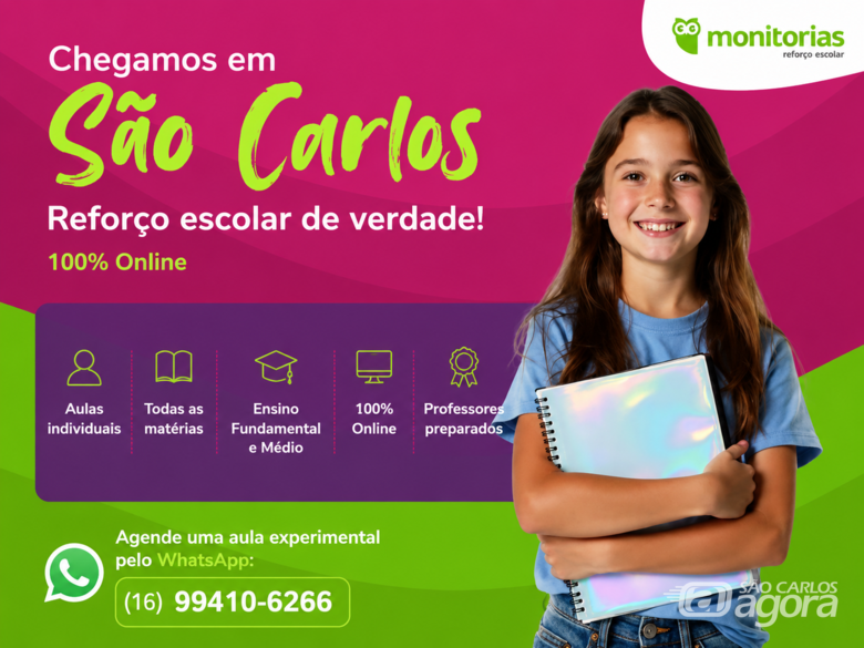 Monitorias chega a São Carlos com reforço escolar online e acompanhamento individual - 