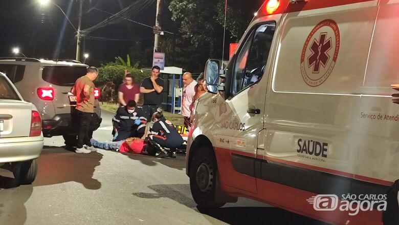Motoboy fica ferido após colisão na Redenção - Crédito: SCA