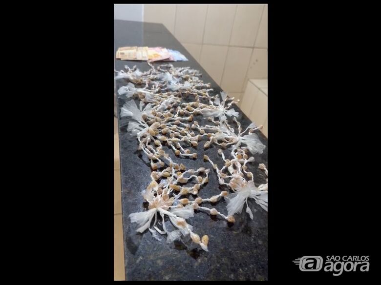 Força Tática apreende 480 pedras de crack em casa no na região da rodoviária - Crédito: SCA