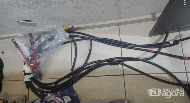 Funcionário é preso em flagrante após furtar fios dentro de empresa na Vila Izabel - Crédito: Foto: Maycon Maximino/São Carlos Agora
