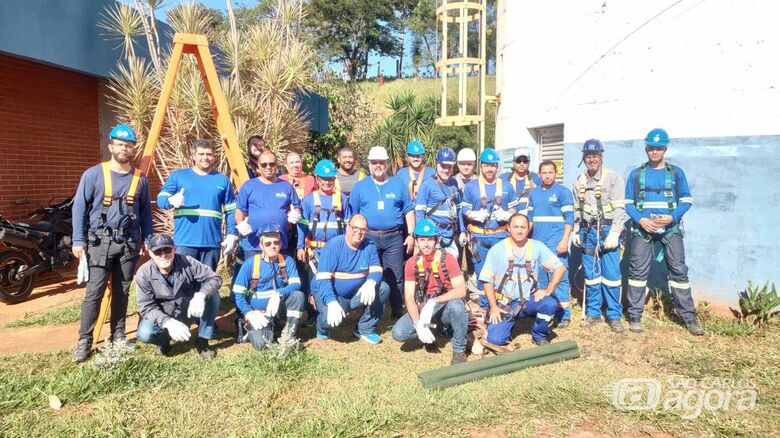 SAAE realiza treinamento de trabalho em altura para reforçar segurança dos servidores - 