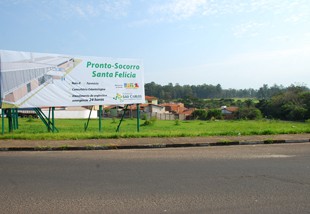 A Prefeitura já realizou as obras de terraplenagem na área que vai abrigar a nova Unidade de Pronto Atendimento -