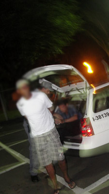Autor da agressão foi conduzido até a delegacia pela PM -