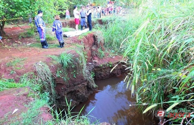 Corpo é encontrado em córrego em Ribeirão Preto (Foto:jornalacidade.com.br) -