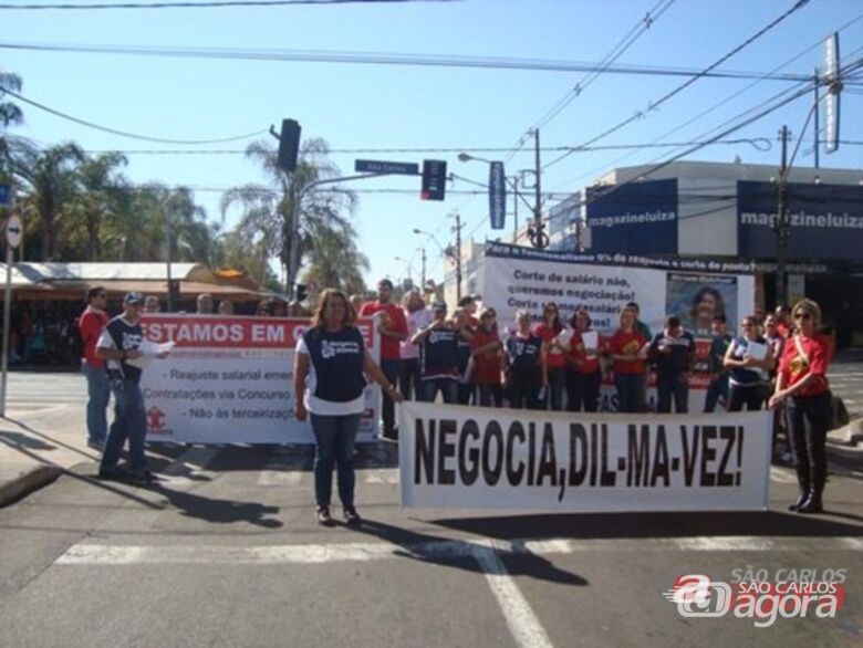 Manifestação dos técnicos administrativos em São Carlos - 