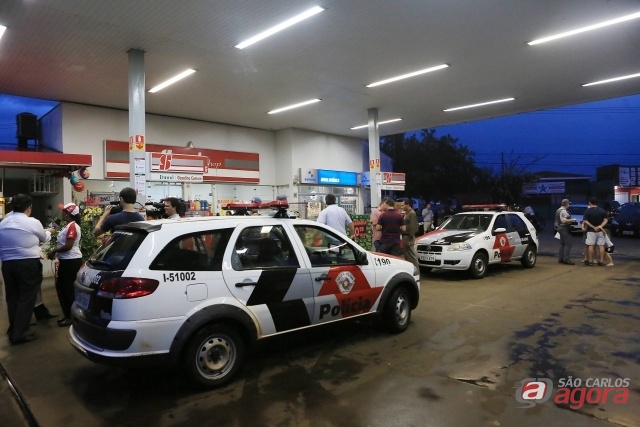 Posto de gasolina onde o PM foi baleado (Jornal A Cidade). -