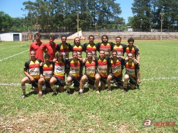Da esquerda pra direita, em pé: Maurício Vieira, Arthur Pinheiro, Caio Melo, Denis Candido, Mateus Temporim, Jean Ferrarini, Pedro Dibo e Vinícius Segnini. Agachados: Raphael Dulcini, Alan Ávila, -