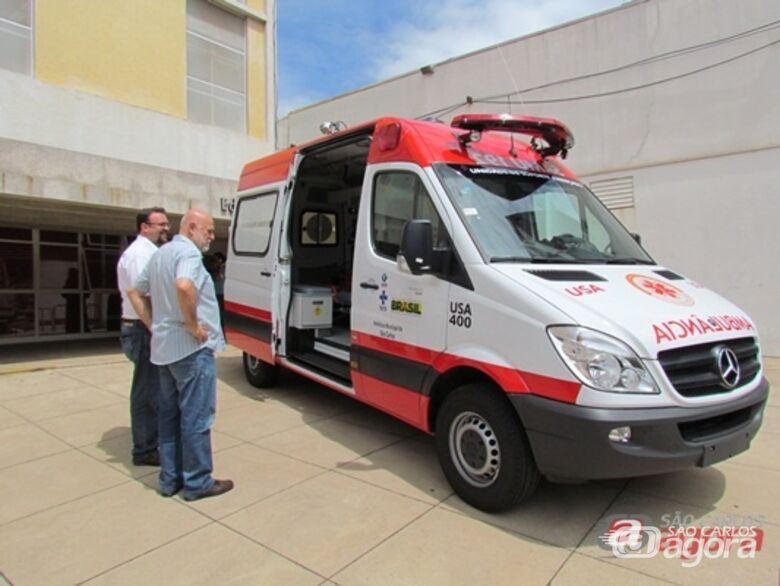 Mercedes Sprinter, nova USA do SAMU. (Fotos: Tiago da Mata / SCA) - 