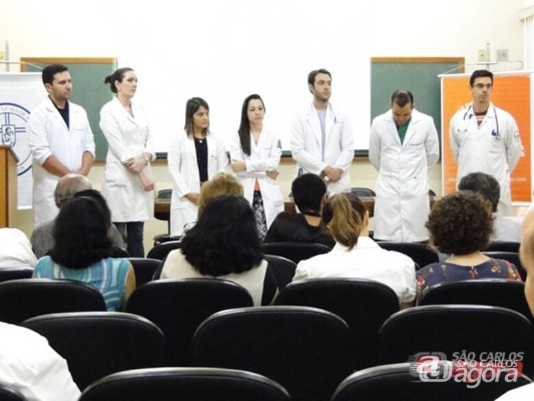 Sete médicos recém-formados receberam as boas vindas da Santa Casa ao iniciarem o programa de Residência Médica no hospital - 