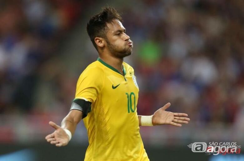 Neymar marcou o gol de empate do Brasil que teve dificuldades para vencer o Peru. Foto: Rafael Ribeiro/CBF - 