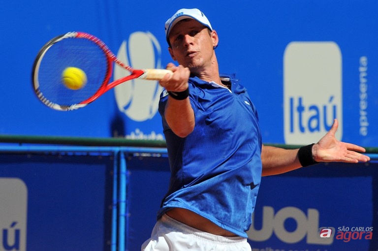 Para avançar às oitavas, Ricardo Hocevar, 507º da ATP, bateu nesta terça-feira o uruguaio Rodrigo Sennatore. Foto: João Pires/FotoJump -