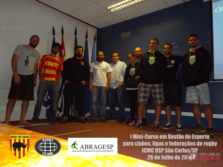 Mini-curso debateu atividades voltadas ao desenvolvimento do rugby. Foto: Divulgação -