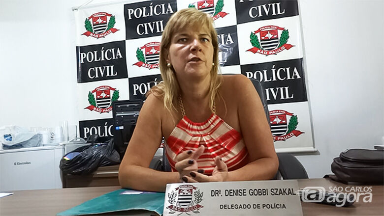 Delegada Denise Gobbi Szakal pediu a prisão temporária do pedreiro. (foto Arquivo) - 