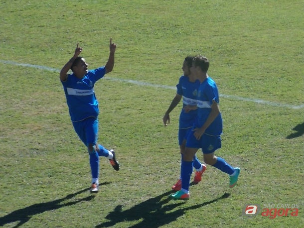 Jogadores da Águia comemoram gol. Melhor equipe do campeonato. Foto: Divulgação -
