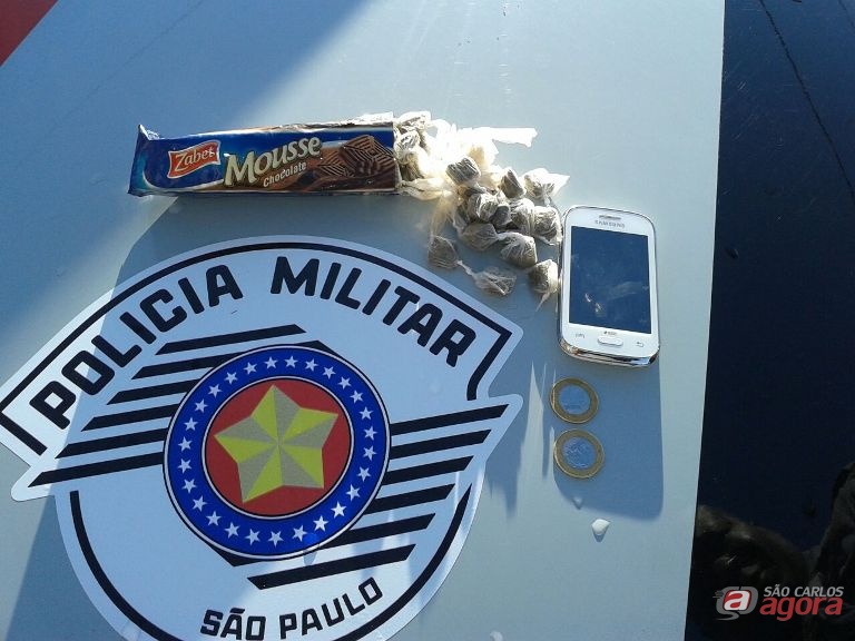 A droga foi apreendida e o menor liberado. Foto: Divulgação -