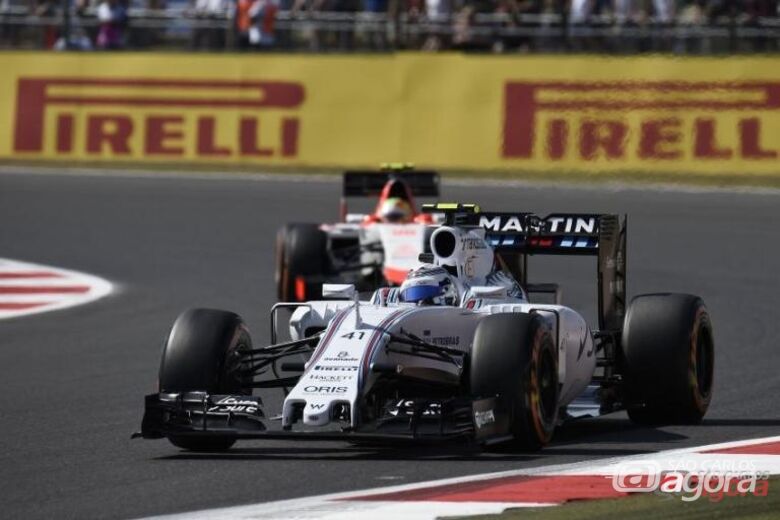 O brasileiro Felipe Massa ficou em terceiro pela Williams, à frente do companheiro de escuderia Valtteri Bottas. Foto: Studio Colombo/Pirelli - 