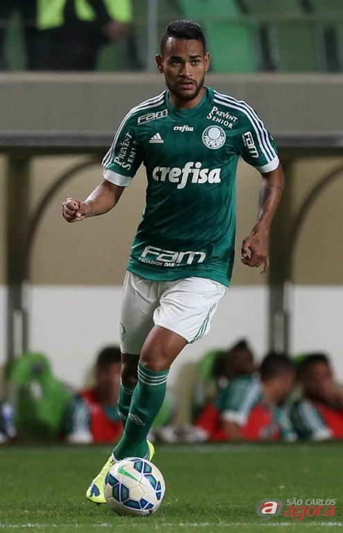 Jackson fez o primeiro gol palmeirense na vitória diante do Figueira. Foto: Cesar Greco/Agência Palmeiras/Divulgação -
