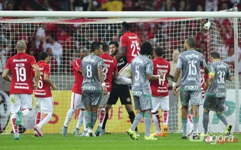 Palmeiras teve mais oportunidade de gols e uma partida bem disputada. Alexandre Lopes/Internacional - 