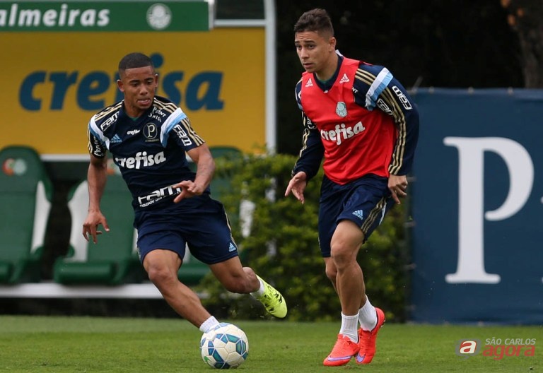 Após cumprir suspensão, Gabriel Jesus retorna ao ataque palmeirense. Foto: Cesar Greco/Agência Palmeiras/Divulgação -