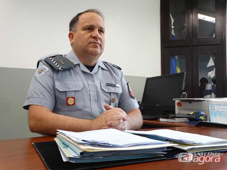 Tenente Coronel Wellington é o novo comandante da PM. (foto Milton Rogério) - 