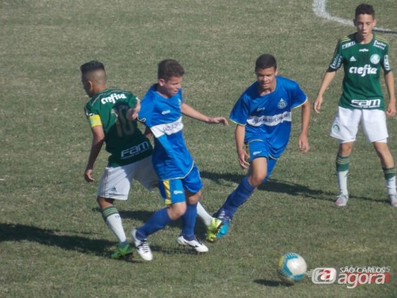 A Águia ‘aprontou’ para cima do Palmeiras e venceu no Paulista sub-15. Foto: Rovanir Frias/SCFC - 