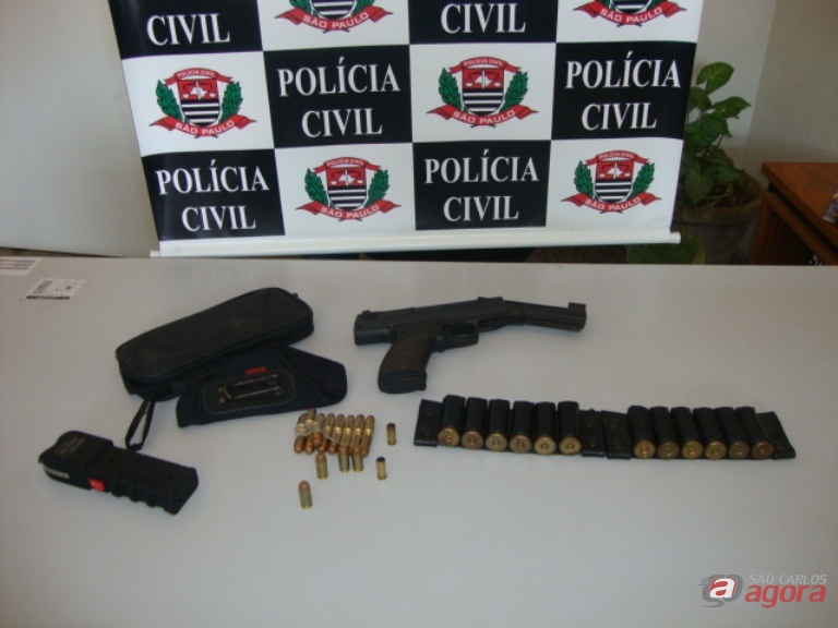 A arma estava em um pesque-pague localizado em Ibaté. Foto: Divulgação -